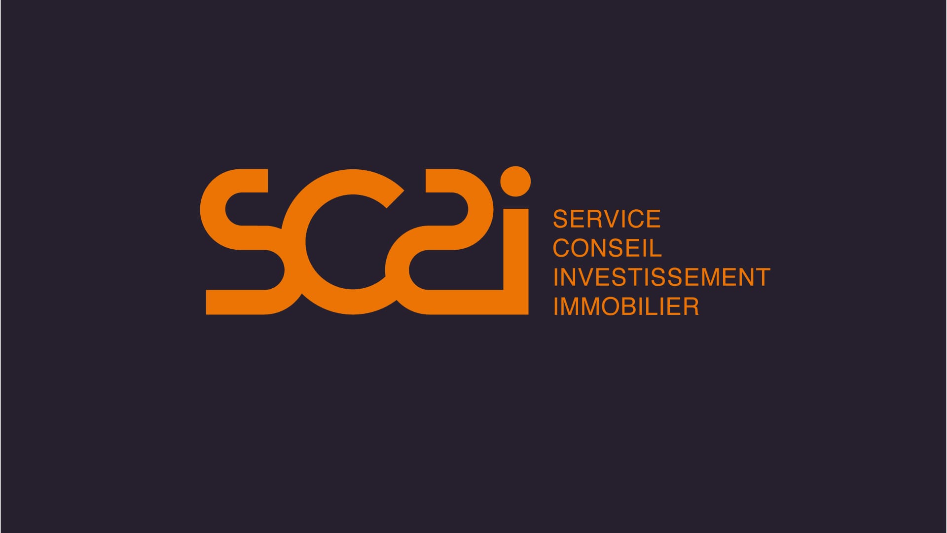 Logo SC2i dans ses deux teintes principales: Aubergine et Orange - ©Design Stéphane Bérard